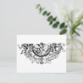 Aangepaste engel vleugels kersub fleur di lis prin briefkaart (Staand voorkant)