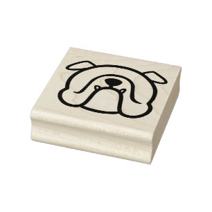 Aangepaste Engelse Bulldog - rubberbulghondstempel Rubberstempel