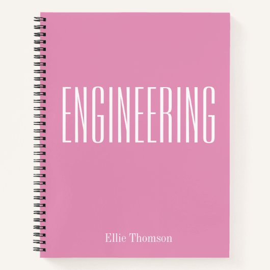 Aangepaste Engineering Grafiek Papier Eenvoudig ro Notitieboek (Voorkant)