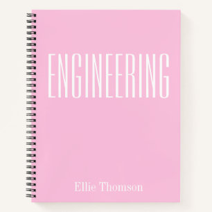 Aangepaste Engineering Simple Graph Papierroze Notitieboek