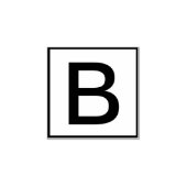 Aangepaste enkele letter rubberstempel (Afrduk)