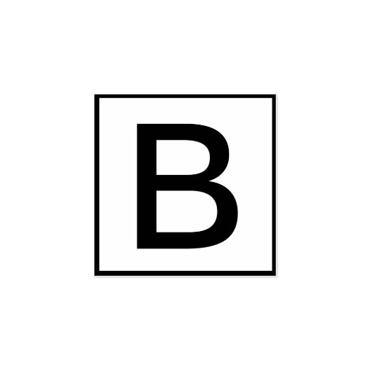 Aangepaste enkele letter rubberstempel (Afrduk)