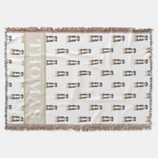 Aangepaste Entlebucher Mountain Dog Deken (Voorkant)