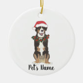Aangepaste Entlebucher Mountain Dog Keramisch Ornament (Voorkant)