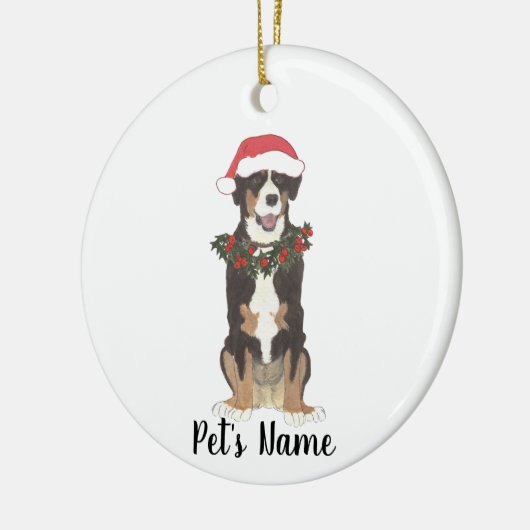 Aangepaste Entlebucher Mountain Dog Keramisch Ornament (Links)