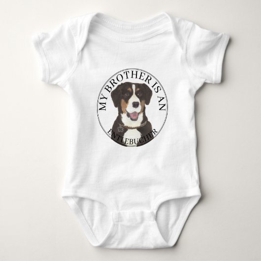 Aangepaste Entlebucher Mountain Dog Romper (Voorkant)