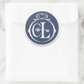 Aangepaste envelopverzegeling ronde sticker (Tas)
