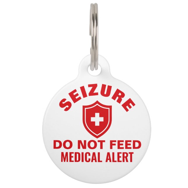 Aangepaste epilepsiehondentag huisdierpenning (Voorkant)