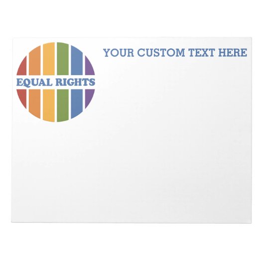 Aangepaste Equal Rights-laptop Notitieblok (Voorkant)