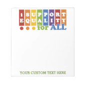 Aangepaste Equal Rights-laptop Notitieblok (Voorkant)