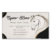 Aangepaste Equestrian Zakelijke Kaart Magnetisch Visitekaartje (Voorkant)