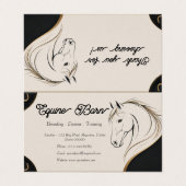 Aangepaste Equestrian Zakelijke Kaart Visitekaartje (Buitenkant ongevouwen)