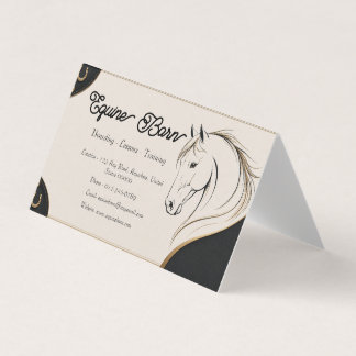Aangepaste Equestrian Zakelijke Kaart Visitekaartje