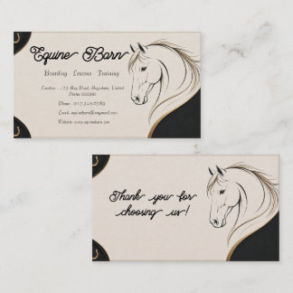 Aangepaste Equestrian Zakelijke Kaart Visitekaartje