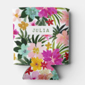 Aangepaste ESCAPISM Tropische Floral Koelbox Blikjeskoeler (Achterkant)