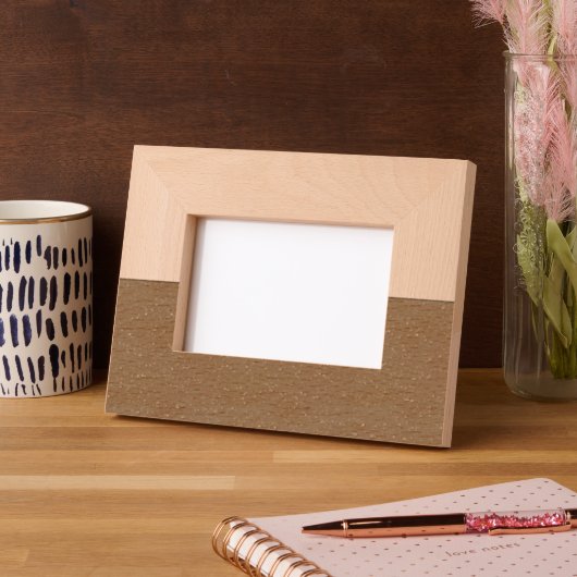 Aangepaste esdoorn en walnoot Lijst – Horizontale  Gegraveerde Lijstjes (Links)