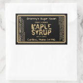 Aangepaste esdoorn siroop label met voedingsfeiten (Tas)