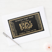 Aangepaste esdoorn siroop label met voedingsfeiten (Envelop)