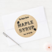 Aangepaste esdoorn stroop ronde zakelijke Sticker (Envelop)