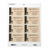 Aangepaste esdoornsiroop Business Label (Full Sheet)