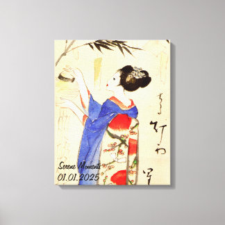 Aangepaste esthetiek Japan Kimono Canvas Afdruk