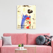 Aangepaste  esthetiek Japan Kimono Canvas Afdruk (Insitu (Woonkamer))