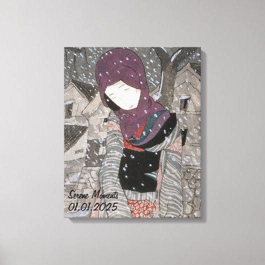 Aangepaste esthetiek Japan Kimono Canvas Afdruk (Voorkant)