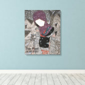 Aangepaste esthetiek Japan Kimono Canvas Afdruk (Insitu (Houten vloer))