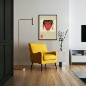 Aangepaste  esthetische grillige Japanse Kabuki Poster