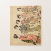 Aangepaste esthetische Japan Kimono illustratie Legpuzzel (Verticaal)