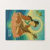 Aangepaste esthetische Japan Kimono illustratie Legpuzzel (Horizontaal)