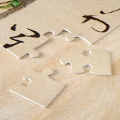 Aangepaste esthetische Japan Kimono illustratie Legpuzzel (Zijkant)
