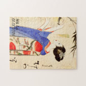 Aangepaste esthetische Japan Kimono illustratie Legpuzzel (Horizontaal)