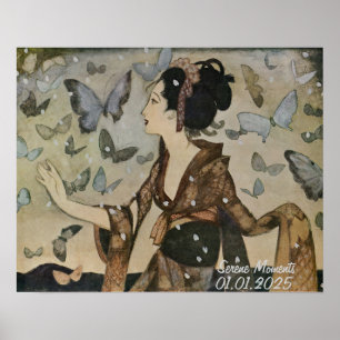 Aangepaste esthetische Japan Kimono Wall Art Poster