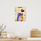 Aangepaste esthetische Japan Kimono Wall Art Poster (Keuken)