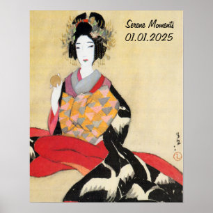 Aangepaste esthetische Japan Kimono Wall Art Poster