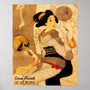 Aangepaste esthetische Japan Kimono Wall Art Poster