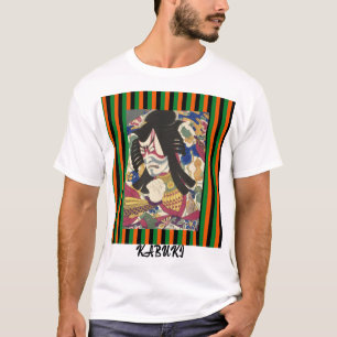 Aangepaste  esthetische Japanse Kabuki kunst T-shirt
