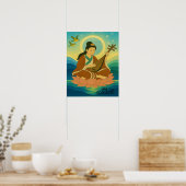 Aangepaste esthetische moderne Japan Lucky Goddess Poster (Keuken)