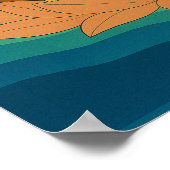 Aangepaste esthetische moderne Japan Lucky Goddess Poster (Hoek)