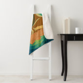 Aangepaste esthetische moderne Japan Lucky Goddess Sherpa Deken (In situ)