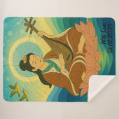 Aangepaste esthetische moderne Japan Lucky Goddess Sherpa Deken (Voorkant (horizontaal))