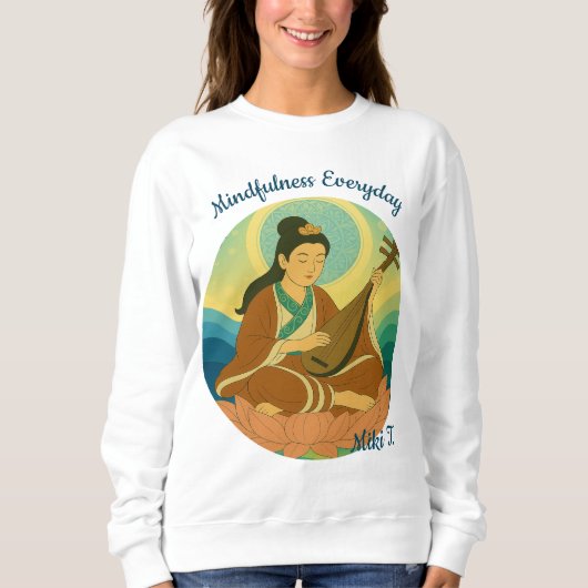 Aangepaste esthetische moderne Japan Lucky Goddess Trui (Voorkant)