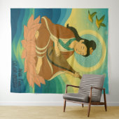 Aangepaste esthetische moderne Japan Lucky Goddess Wandkleed (In Situ (horizontaal))