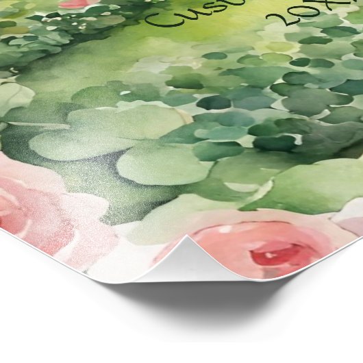 Aangepaste esthetische Waterverf Irish Village Cot Foto Afdruk (Hoek)