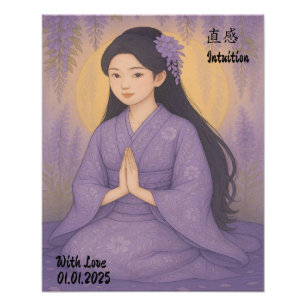 Aangepaste Esthetische Zen Meditatie Mindful Art Foto Afdruk