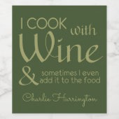 Aangepaste etiketten van wijnprijsopgave (Enkel label)