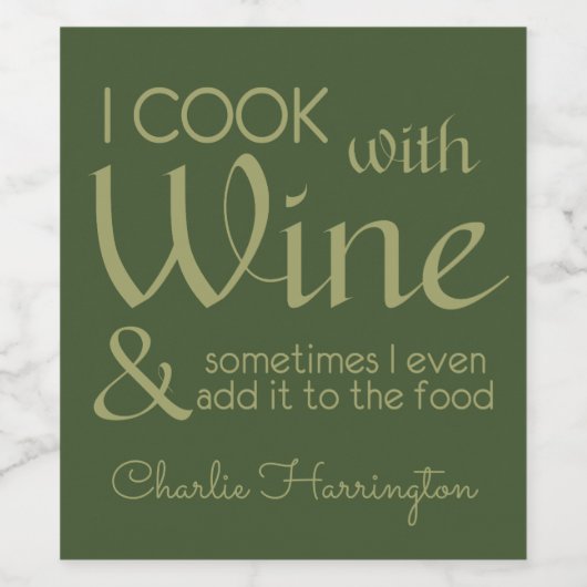 Aangepaste etiketten van wijnprijsopgave (Enkel label)