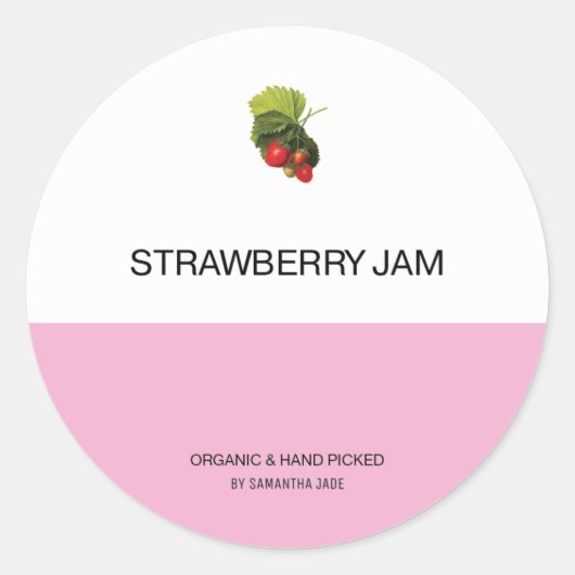 Aangepaste etiketten voor jam en ingemaakte vrucht (Voorkant)