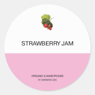 Aangepaste etiketten voor jam en ingemaakte vrucht